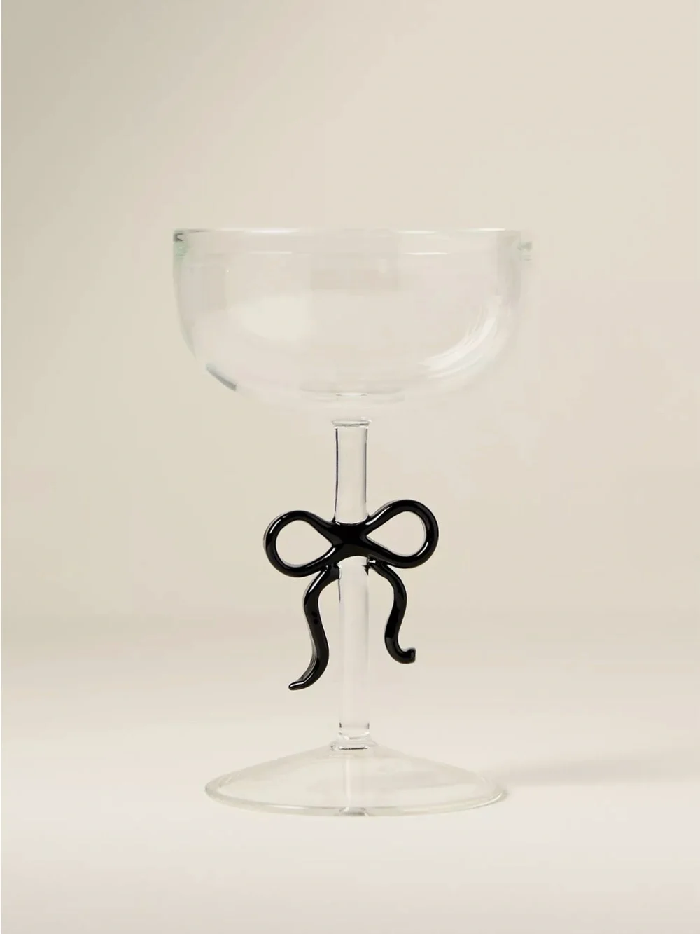Anthropologie Benedita Bow Coupe Glass New in Box